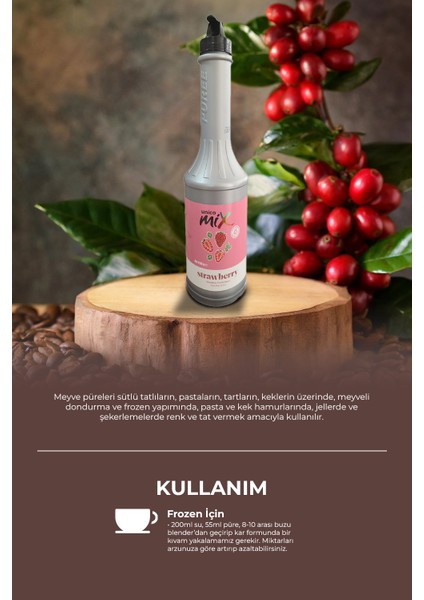 Çilek Meyve Püresi 1150 gr