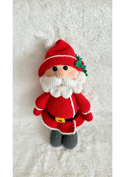 Yılbaşı Noel Dedesi Amigurumi Organik Oyuncak