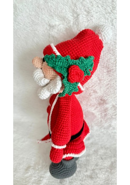 Yılbaşı Noel Dedesi Amigurumi Organik Oyuncak