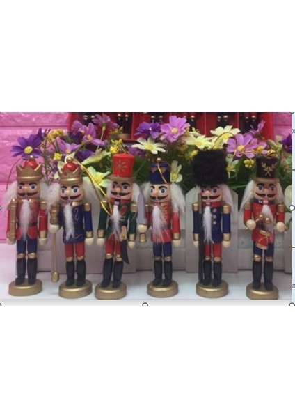 Kurşun Asker Ahşap Dekoratif Eşya (6lı Set 13CM)