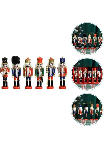 Kurşun Asker Ahşap Dekoratif Eşya (6lı Set 13CM)