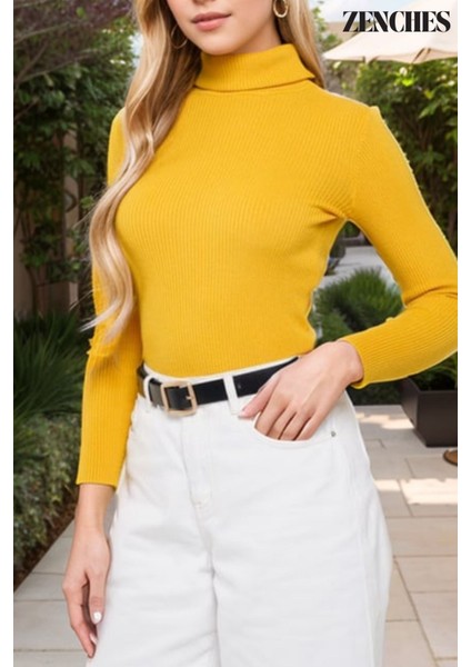 Slimfit Boğazlı Kazak