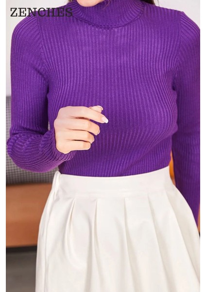 Slimfit Boğazlı Kazak