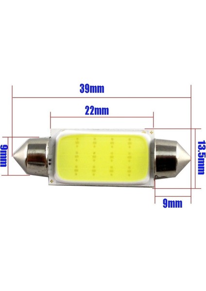 12 Çipli LED Sofit Ampul 39MM Araç Içi Tavan Aydınlatma Ampulü