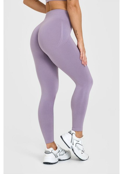 Gh-Oa Serisi Kalçası Büzgülü Push Up Kalça Şekillendirici Seamless Scrunch Likralı Spor Kadın Tayt
