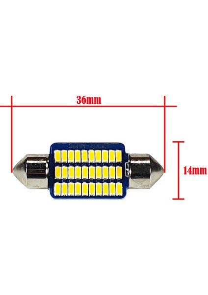 Beyaz Renk LED Sofit Ampul 36MM - 30 Smd Ledli