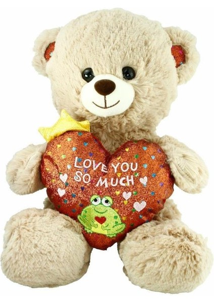 PJH2323 Peluş Kalpli Ayı Love You 30 cm