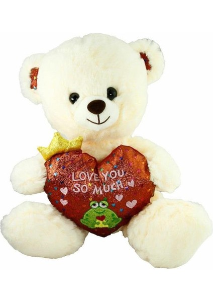 PJH2323 Peluş Kalpli Ayı Love You 30 cm