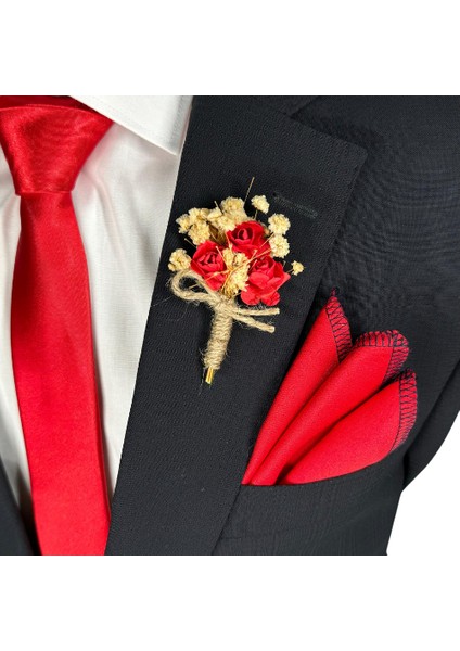 Damat & Sağdıç Özel Yaka Çiçeği