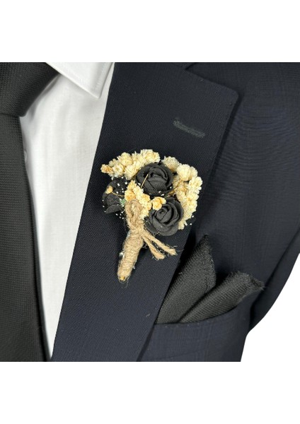 Damat & Sağdıç Özel Yaka Çiçeği