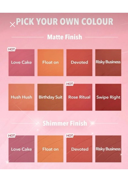 Color Bloom Shimmer & Matte Colection Set