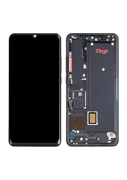 Xiaomi Mi Note 10 Lite LCD Ekran Dokunmatik Orijinal Kalite Çıtalı Siyah