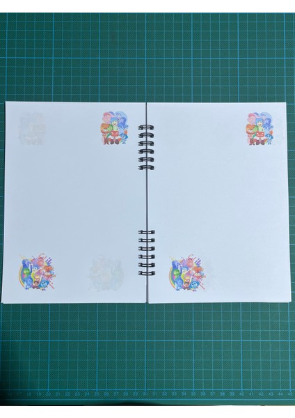 Ters Yüz Karakterleri 50 Sayfa A5 Boy Defter Bonus Mat Stickerlı