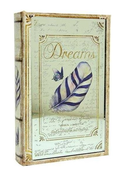 Kutu Kitap Aynalı Dream Kitap Kutusu Dekoratif Hediyelik