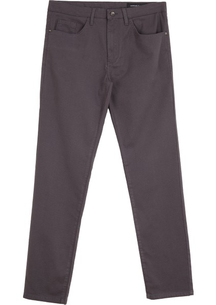 Normal Bel Slim Fit Antrasit Erkek Pantolon ACE012510183_PANTOLON 5 Cep