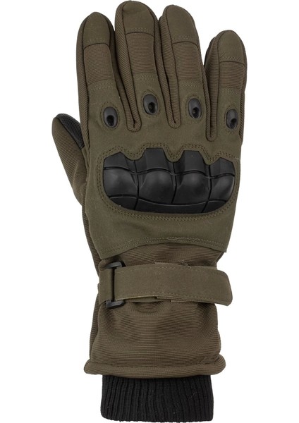 K24530-02 Erkek Takviyeli Kumaş Motorcu Eldiveni