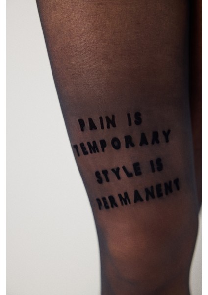 Style Tattoo Siyah Külotlu Çorap modelleri
