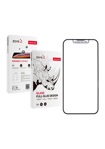 iPhone 14 Plus Gerçek 9h Dirençli Rika Ekran Koruyucu Kırılmaz Cam