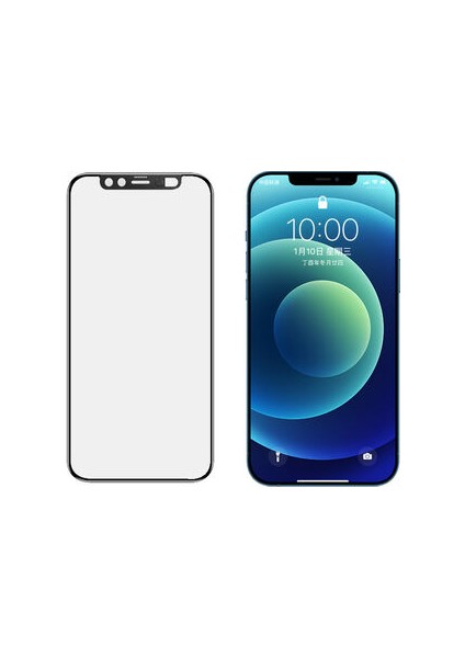 Apple iPhone 12EKRAN Koruyucu Kamera Sürgülü Secret Temperli Cam