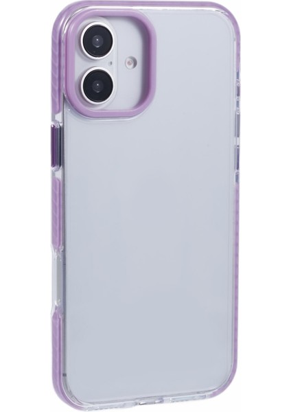 iPhone 16 Şeffaf Kılıf Tpu+Pc Darbeye Dayanıklı Telefon Arka Kapağı (Yurt Dışından)