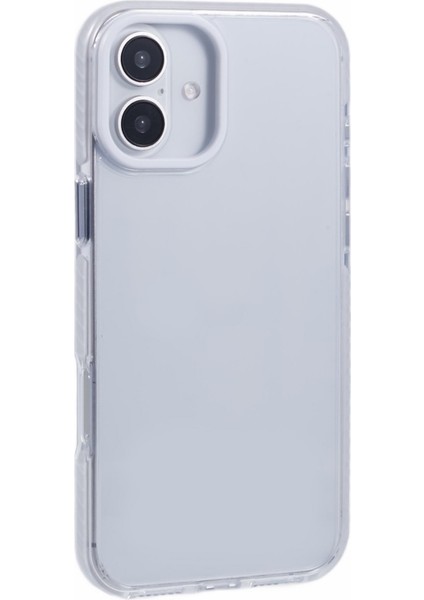 iPhone 16 Şeffaf Kılıf Tpu+Pc Darbeye Dayanıklı Telefon Arka Kapağı (Yurt Dışından)