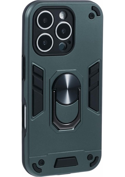 iPhone 16 Pro Max Pc+Tpu Halka Destekli Telefon Kapağını Bırakın (Yurt Dışından)