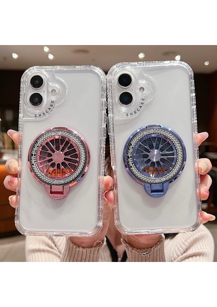 iPhone 16 Plus Pc + Tpu Telefon Kılıfı ve Magsafe ile Uyumlu Destek Standı (Yurt Dışından)