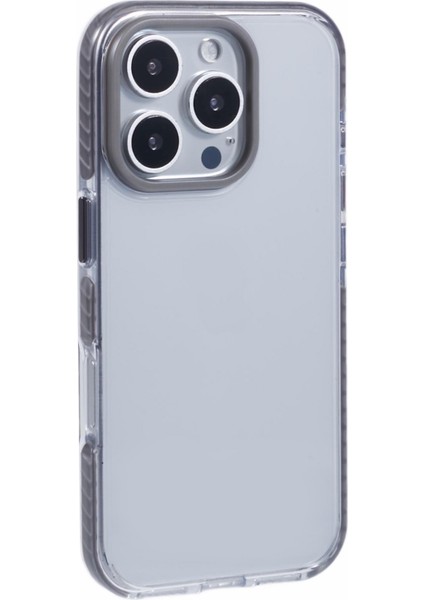 iPhone 16 Pro Max Şeffaf Kılıf Tpu+Pc Darbeye Dayanıklı Telefon Arka Kapağı (Yurt Dışından)