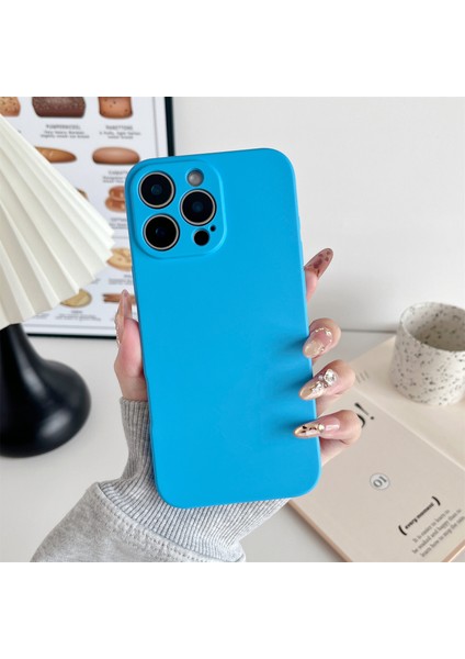 iPhone 16 Pro Max Telefon Arka Kılıfı Çizilmeye Dayanıklı Silikon Kapak (Yurt Dışından)