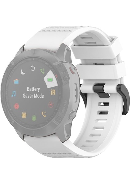 Plastik Düğmeli Garmin Fenix ​​6x 26MM Için Resmi Doku Kordonlu Saat (Yurt Dışından)