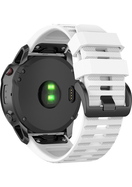 Plastik Düğmeli Garmin Fenix ​​6x 26MM Için Resmi Doku Kordonlu Saat (Yurt Dışından) modelleri