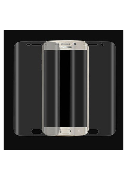 Samsung Galaxy S6 Edge Ekran Koruyucu Kavislerin Tamamını Kapatır Pet Jelatin