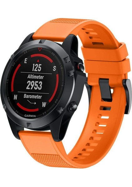 Fenix ​​5 22MM Için Hızlı Çıkarılabilir Silikon Bilek Kayışı (Yurt Dışından)