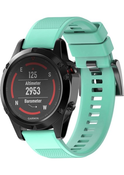 Fenix ​​5 22MM Için Hızlı Çıkarılabilir Silikon Bilek Kayışı (Yurt Dışından)