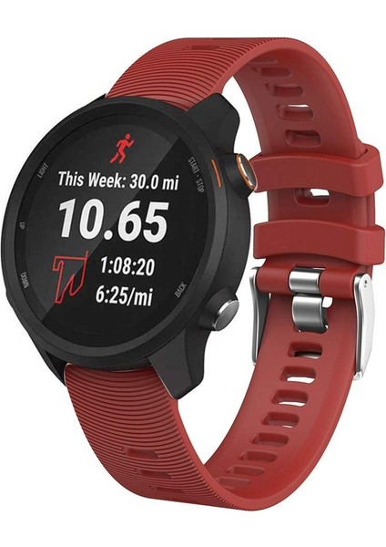 Garmin Forerunner 245 Için Silikon Bilek Kayışı Kordonlu Saat (Yurt Dışından)