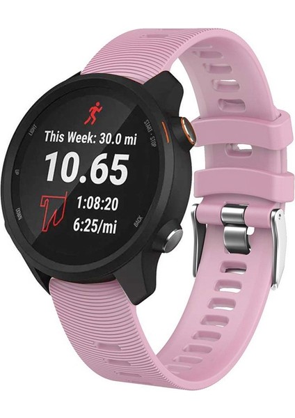 Garmin Forerunner 245 Için Silikon Bilek Kayışı Kordonlu Saat (Yurt Dışından)