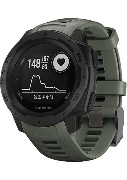 Garmin Instinct 22MM Için Silikon Bilek Kayışı (Yurt Dışından)