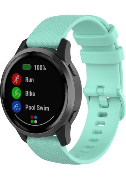 Garmin Vivoactive 4 22MM Silikon Saat Bandı(Beyaz) (Yurt Dışından)