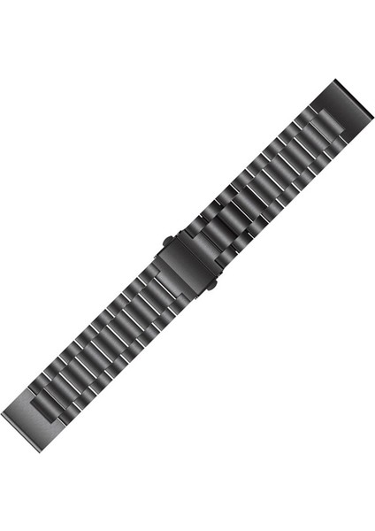 Garmin Fenix ​​5x Üç Boncuklu Paslanmaz Çelik Metal Saat Bandı Için, Boyut: 26MM (Siyah) (Yurt Dışından) fiyatları