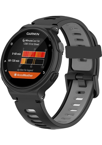 Garmin Forerunner 735/235 Için Iki Renkli Silikon Kordonlu Saat (Yurt Dışından)