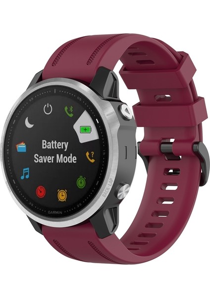 Plastik Düğmeli Garmin Fenix ​​6s 20MM Için Resmi Doku Kordonlu Saat (Yurt Dışından)