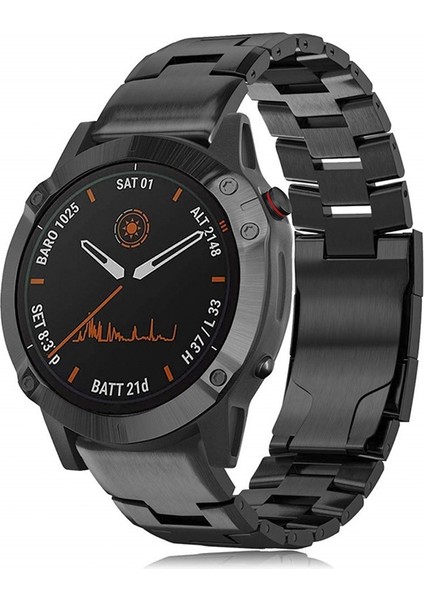 Garmin Fenix ​​6 Için 22MM Titanyum Alaşımlı Kordonlu Saat (Yurt Dışından)
