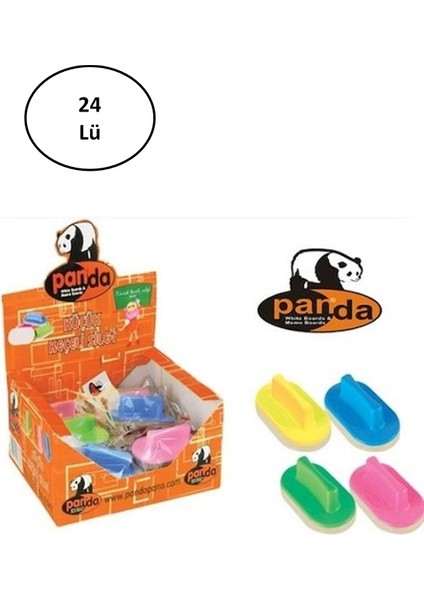 Panda Tahta Silgisi Keçeli Küçük 24'lü