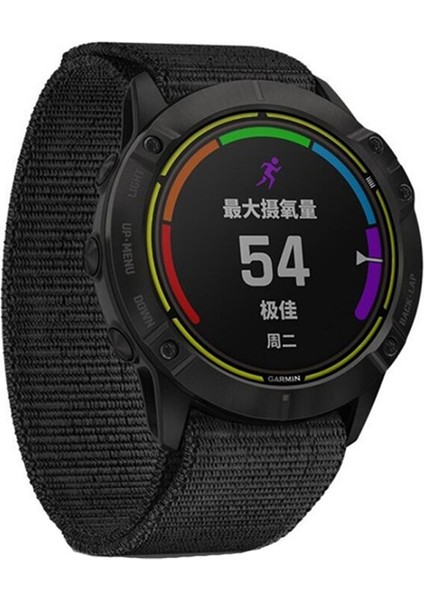 Garmin Fenix ​​6 Için 22MM Naylon Kordonlu Saat (Yurt Dışından)