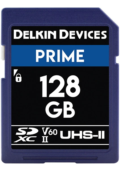 Delkin Devices 128GB Prime UHS-II SDXC (V60) Hafıza Kartı