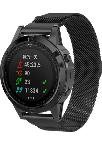 Garmin Fenix ​​6s Milanese Kayış Kordonlu Saat Için (Yurt Dışından)