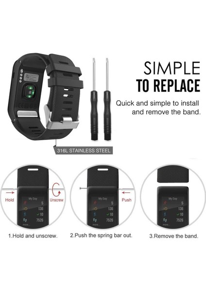 Garmin Vivoactive Hr Için Silikon Spor Bilek Kayışı (Yurt Dışından)