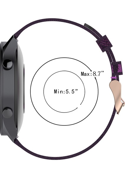 Xiaomi Mi Watch Color, Garmin Vivoactive 4 Için Örgü Naylon Bilek Kayışı Watch Band (Yurt Dışından)