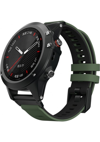 Garmin Fenix ​​6x Silikon Kordonlu Saat Için (Yurt Dışından)