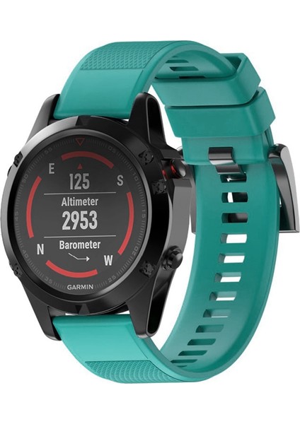 Fenix ​​5 22MM Için Hızlı Çıkarılabilir Silikon Bilek Kayışı (Yurt Dışından)